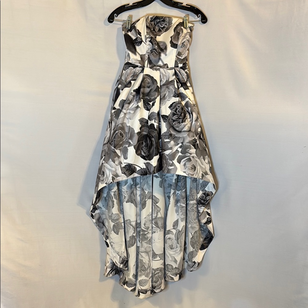 Speechless Hi/Lo Gown Prom Formal Floral strapless Dress Size 1